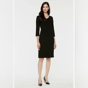 Ming Wang Knit Black Dress